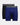 Active Bamboo Mens Long Trunk Twin Pack in MED BLUE/BLACK. Flat lay front view
