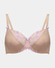 Cherish Underwire Bra in EVENING SAND. Flat lay front view