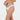Model wears Clemence Bikini in WHITE. On body side view