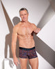 Retros Print Mens Trunk in GLOBAL TILE PRINT. Feature shot