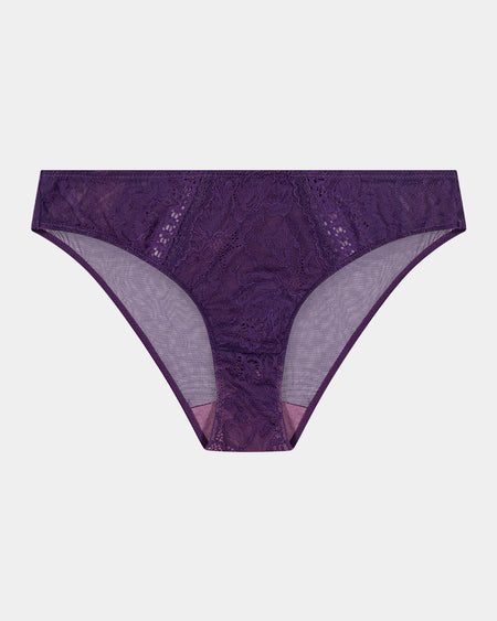 Only Mine Bikini in PURPLE VELVET. Flat lay front view