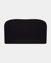 Extra-Ordinary Bandeau in BLACK. Flat lay front view