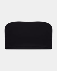 Extra-Ordinary Bandeau in BLACK. Flat lay front view