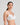 Model wears Rita Contour Bra in WHITE. On body side view