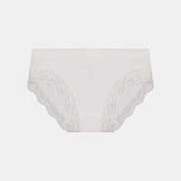 Nikki Bikini in WHITE. Flat lay front view