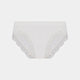 Nikki Bikini in WHITE. Flat lay front view