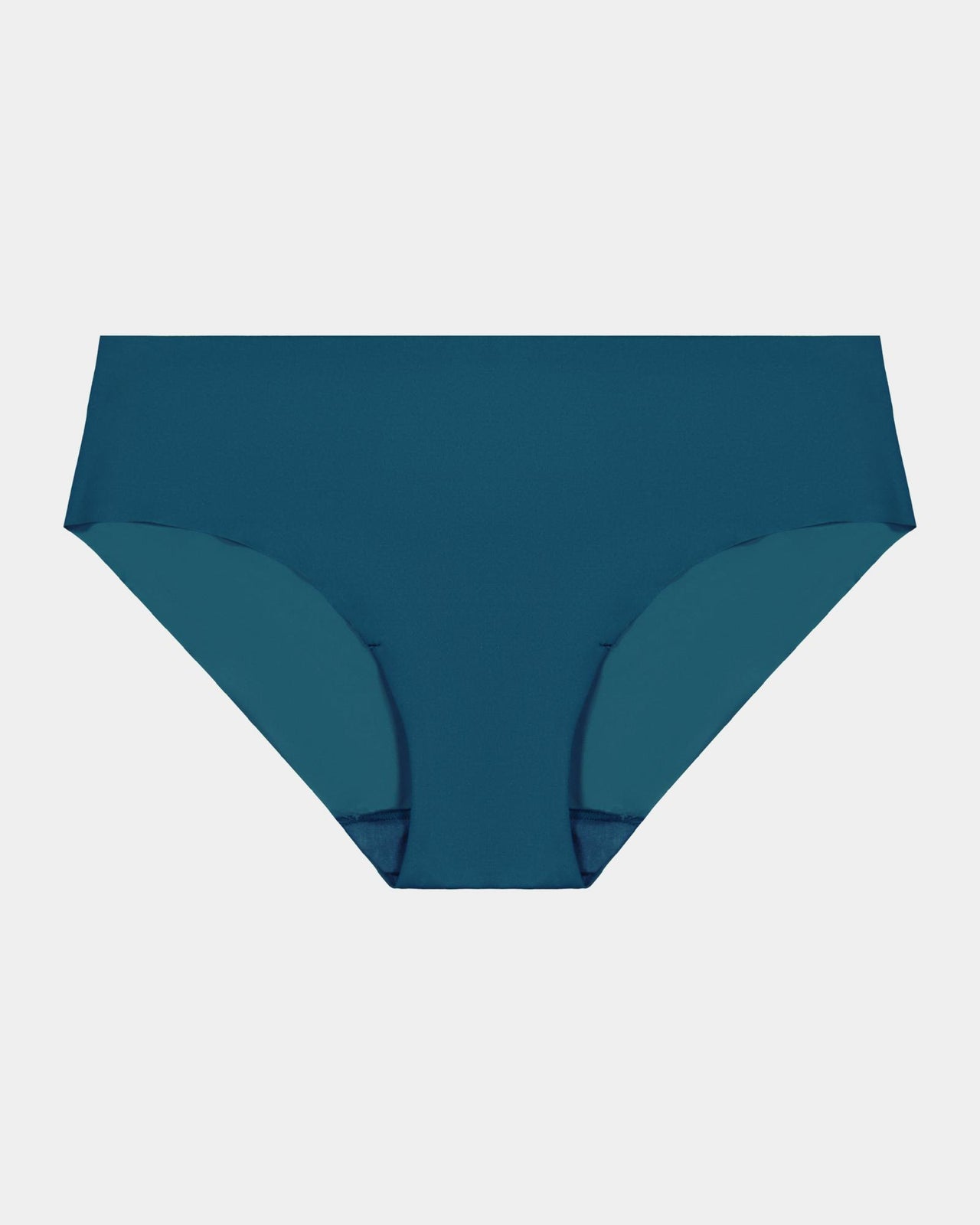 No Show Bikini in MOROCCAN BLUE. Flat lay front view
