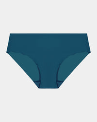 No Show Bikini in MOROCCAN BLUE. Flat lay front view