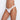 Model wears Simply Me Thong in WHITE. On body front view