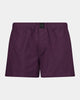 Classic Woven Mens Boxer in PLUM PERFECT. Flat lay front view