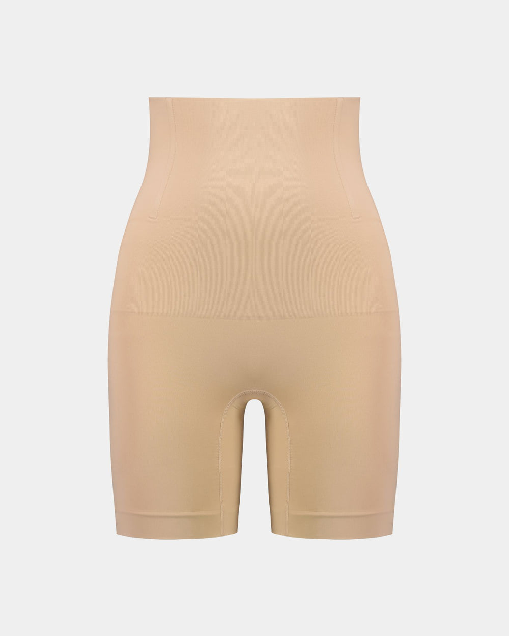 Bamboo Bodywear High Waisted Shaper Short in CARAMEL. Flat lay front view