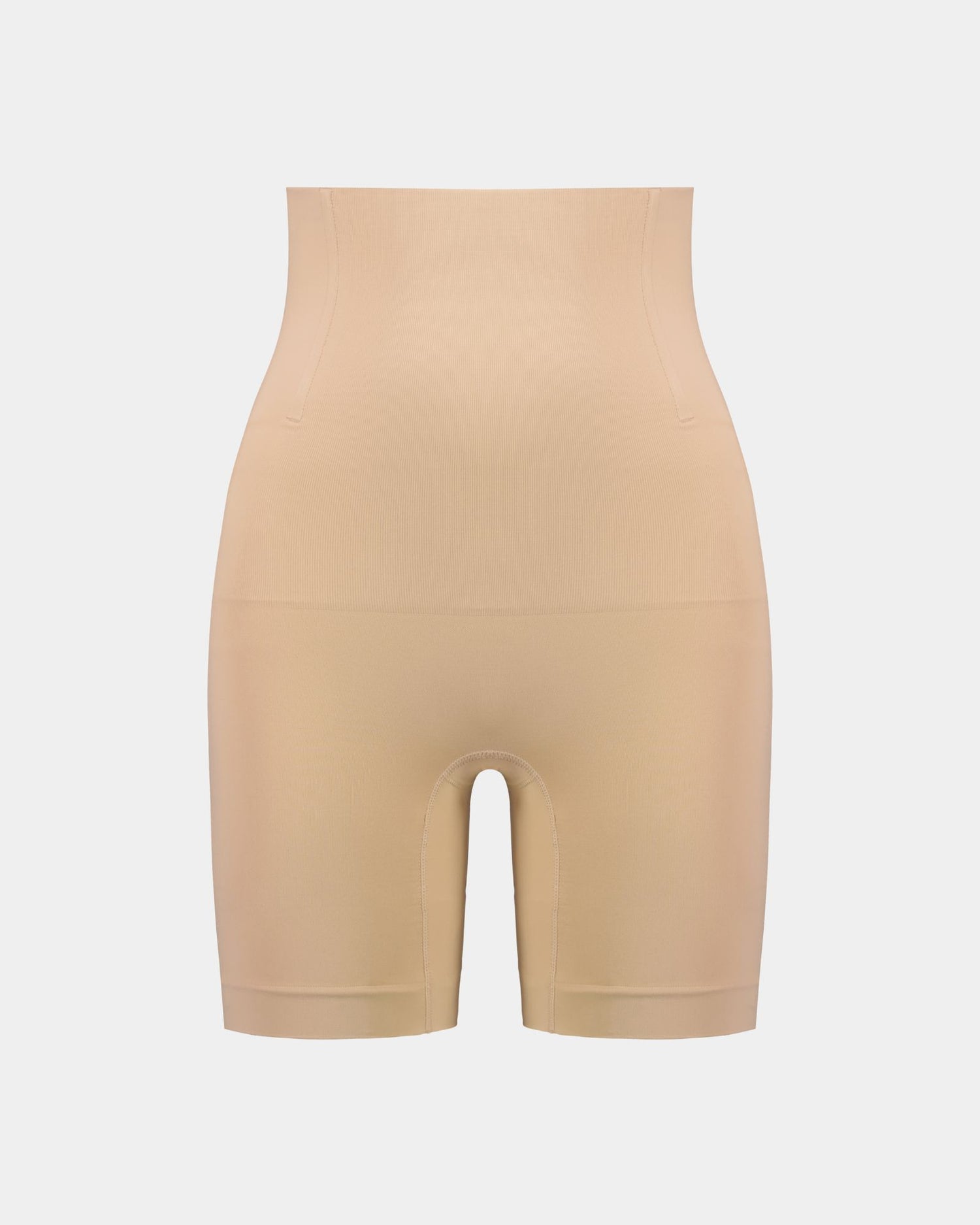 Bamboo Bodywear High Waisted Shaper Short in CARAMEL. Flat lay front view