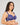Model wears Midnight Express Underwire Bra in BLUE RIBBON. On body side view