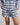 Model wears Cosy Flannel Short Pj in NAVY BLAZER. On body front view