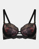Confessions Contour Bra in SNAKE PRINT/BLACK. Flat lay front view
