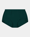 Body Cotton Full Brief in RAIN FOREST. Flat lay front view