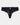 Addison Thong in BLACK. Flat lay front view