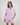 Model wears Bonbon Short Pj in PALE LILAC. On body front view