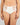 Model wears Dreamscape Full Brief in EGRET. On body front view