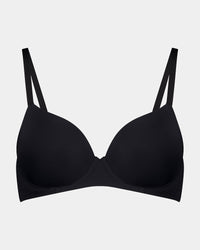 Bendon Essentials Contour Bra in BLACK. Flat lay front view