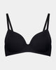 Bendon Essentials Contour Bra in BLACK. Flat lay front view