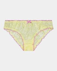 Sundae Bikini in LEMON MERINGUE. Flat lay front view