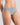 Model wears Au Naturel High Cut Brief in SLATE. On body side view