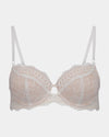 Only Mine Contour Bra in WHITE. Flat lay front view