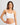 Model wears Simply Seamless Crop Top in WHITE. On body front view