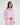 Model wears Hearts In Cabana Long Sleeve Pj Top in MINI HEART PRINT. On body side view