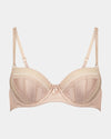 Makayla Contour Bra in EVENING SAND. Flat lay front view