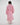 Model wears Riviera Robe in PALE LILAC/SALSA RED. On body back view