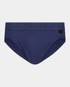 Bamboo Mens Brief in VINTAGE INDIGO. Flat lay front view