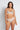 Rosemary Bikini in PEACHY PINK PRINT. Flat lay back view