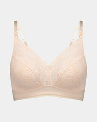 Bendon Nurture Maternity Bra in LATTE. Flat lay front view