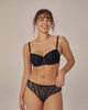 Sofia Contour Bra in BLACK. Feature shot