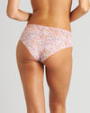 Model wears Rosemary Midi in ZEPHYR FLORAL PRINT. On body back view