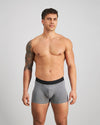 Everyday Essential Mens Trunk in GREY MARL. Feature shot