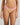 Model wears Leo Bikini in LEMON/FUCHSIA PINK. On body front view