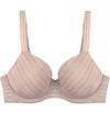 Rita Contour Bra in LATTE. Flat lay front view
