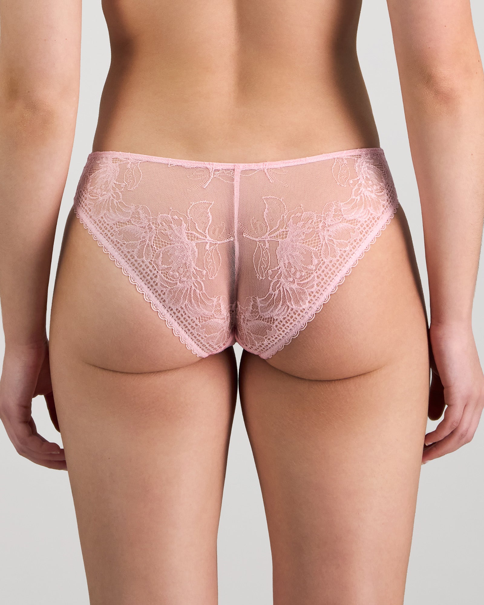 Model wears Lucille Bikini in FAIRY TALE. On body back view