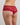 My Fit Lace Brazilian in JESTER RED. Flat lay back view