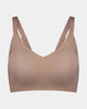 Comfit Collection Wire Free Bra in MOCHA. Flat lay front view