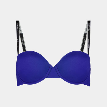 Dreamt Moments Contour Bra in SODALITE BLUE. Flat lay front view