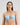 Model wears Jeanie Push Up Bra in OMPHALODES. On body front view