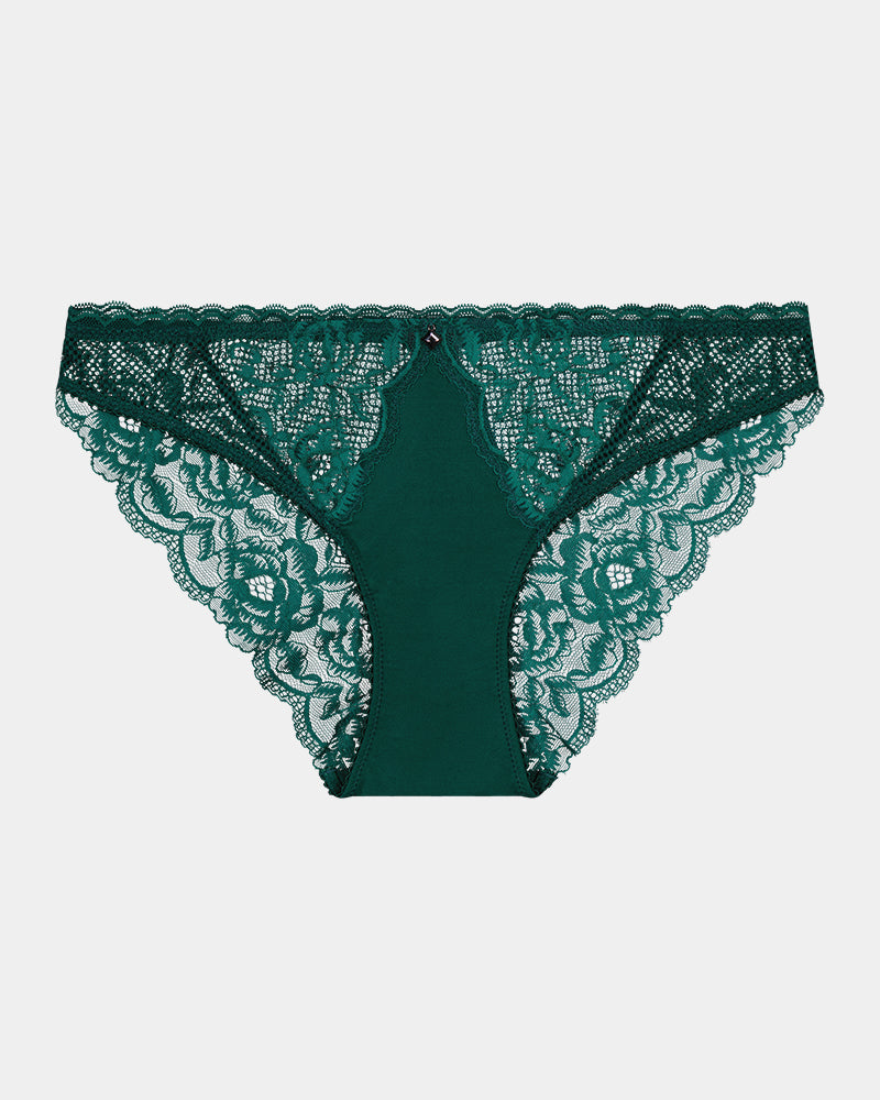 Delightfully So Bikini in RAIN FOREST. Flat lay front view
