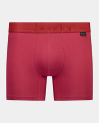 Bamboo Mens Trunk in GARNET. Flat lay front view