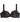 Damask Contour Bra in BLACK. Flat lay front view