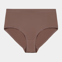 Seamless Full Brief in MOCHA. Flat lay front view