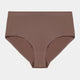 Seamless Full Brief in MOCHA. Flat lay front view
